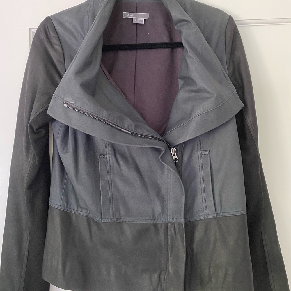 Vince Paper Leather Jacket